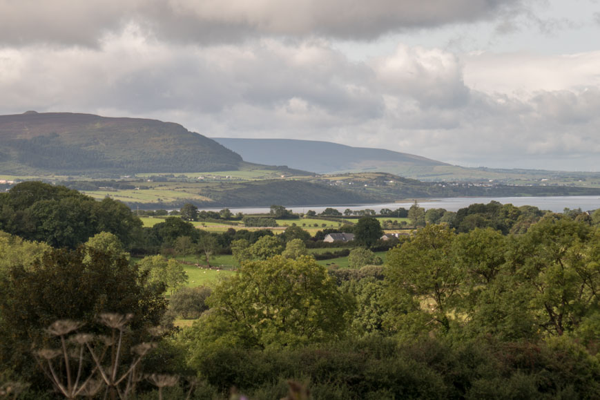 Vier Kilometer nördlich von Sligo Blick in Richtung Süden