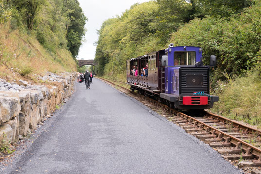 Touristenbahn am Waterford Greenway