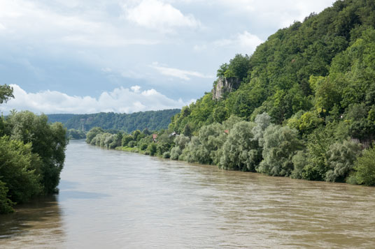 Donau bei Bad Abbach, 800 km ab Start