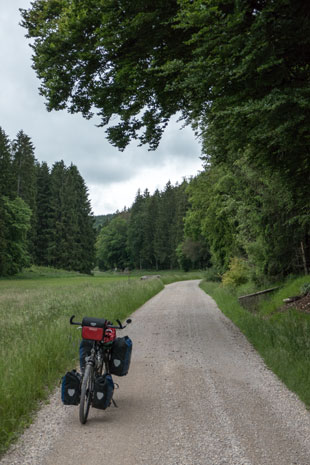 Limes-Radweg östlich von Megmannsdorf, 741 km ab Start