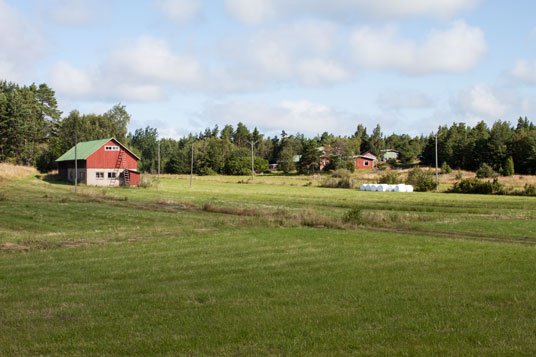 Bauernhöfe auf der Insel Hinnskär, Finnland