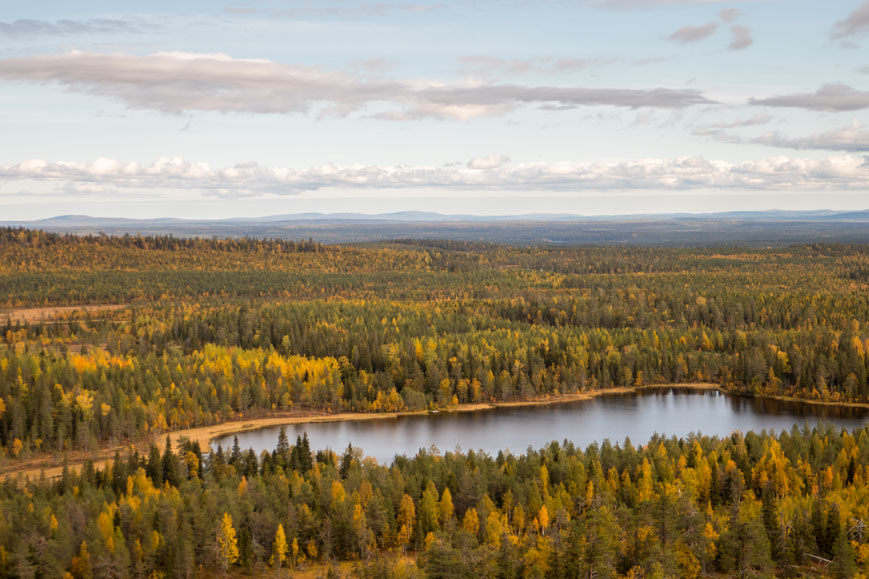 Bild: Karte zur Bärenrunde von Porontimajoki nach Ruka