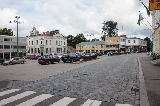 Das Zentrum von Raseborg, Finnland