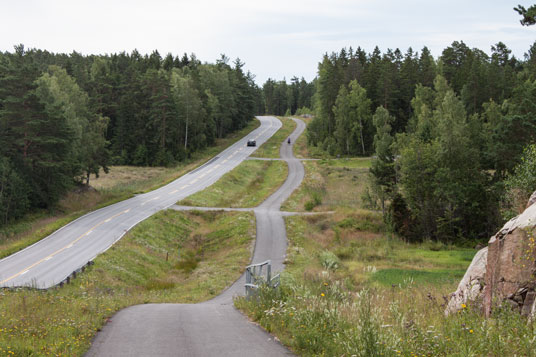 Straße 189 auf der Insel Otava, Finnland