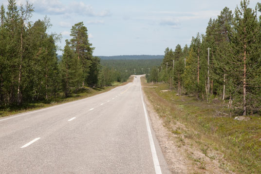 4 Kilometer nördlich von Enontekiö auf der Straße 93, Finnland