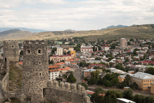 Blick von der Festung auf Akhalziche