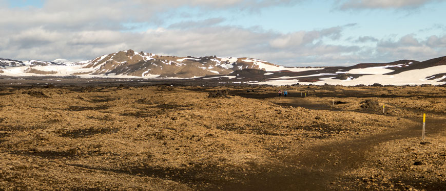 Bild: Weg in die Caldera des Vulkans Askja