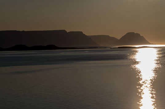Sonnenuntergang am Isafjarðardjúp