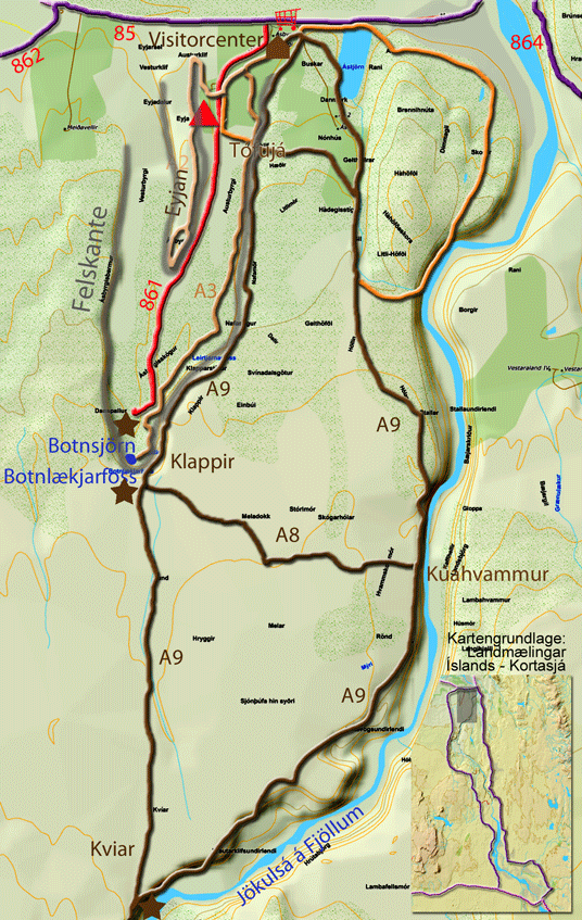Bild: Karte Ásbyrgi