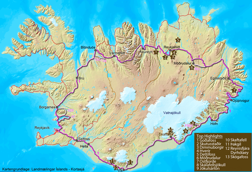 Tour durch Island auf der Ringstraße: Einführung