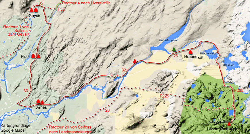 Radtour Island Von Landmannalaugar Zum Geysir