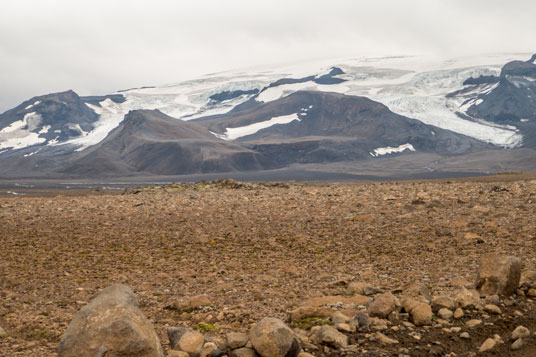 Blick von der 550 auf den Langjökull