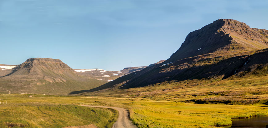 Blick von Skálavik ins Breiðabólsdalur