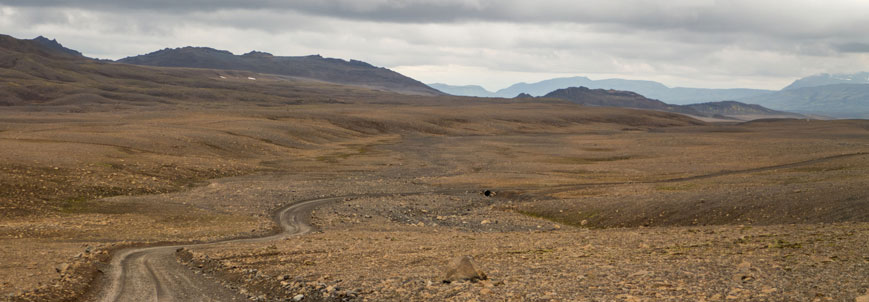 Piste 550 auf Höhe des Pórisjökull