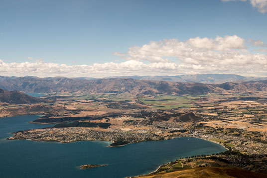 Blick auf Wanaka von Roys Peak
