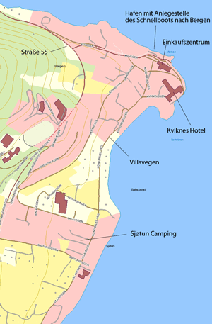 Karte von Balestrand