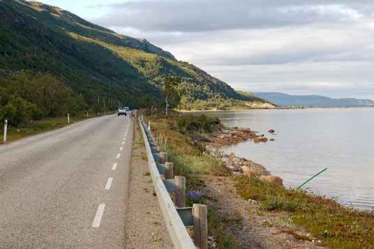 Porsangerfjord bei Lakselv, Norwegen