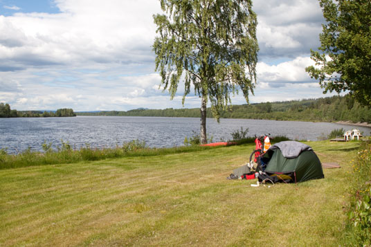 Støa Camping an der Glomma im Ort Braskereidfoss, Norwegen