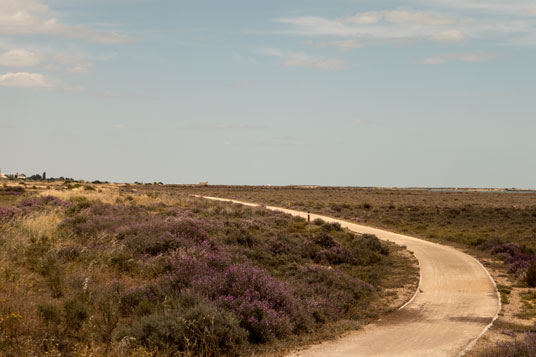 Kombinierter Rad-Fußweg 20 Kilometer östlich von Faro