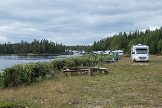 Camping Trollforsen. Schweden