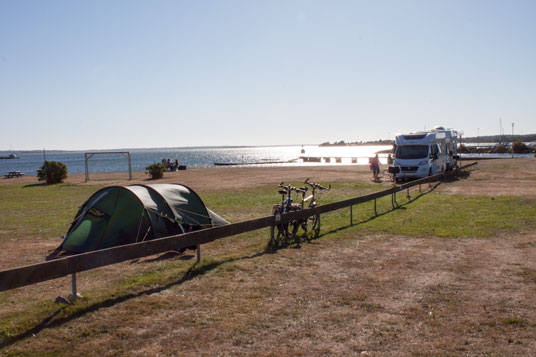 Campingplatz in Trummenäs, Schweden
