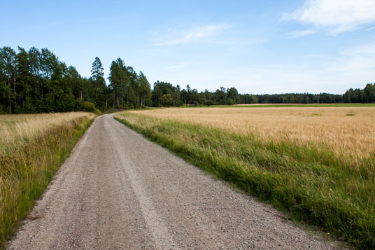 Piste 7 km hinter Nyköping, Schweden