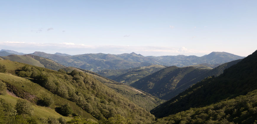 Blick vom Collado de Oyalegui nach Norden