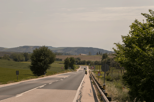 N-120 westlich von Villafranca