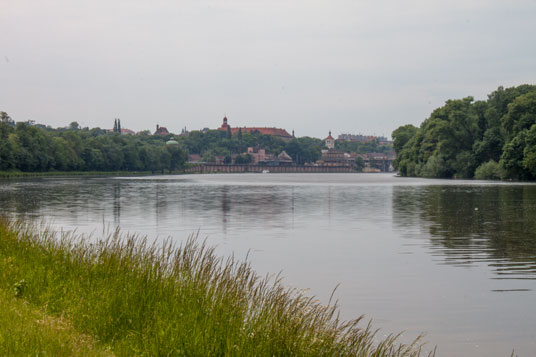 Roudnice nad Labem an der Elbe