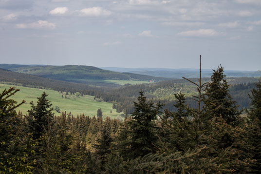 In der Nähe des Mount Klinovec
