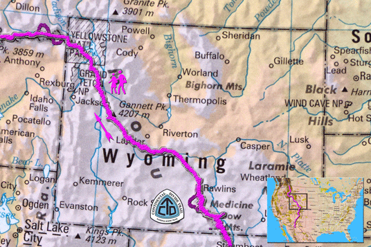 Karte Wyoming