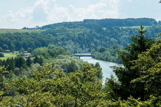 Der Lech südlich von Sägemühle, 130,4 km ab Donauwörth