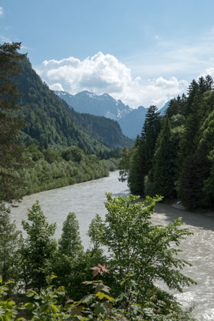 Der Lech südlich von Füssen, 179,8 km ab Donauwörth
